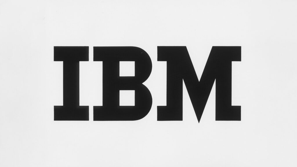 IBM logo, 1956